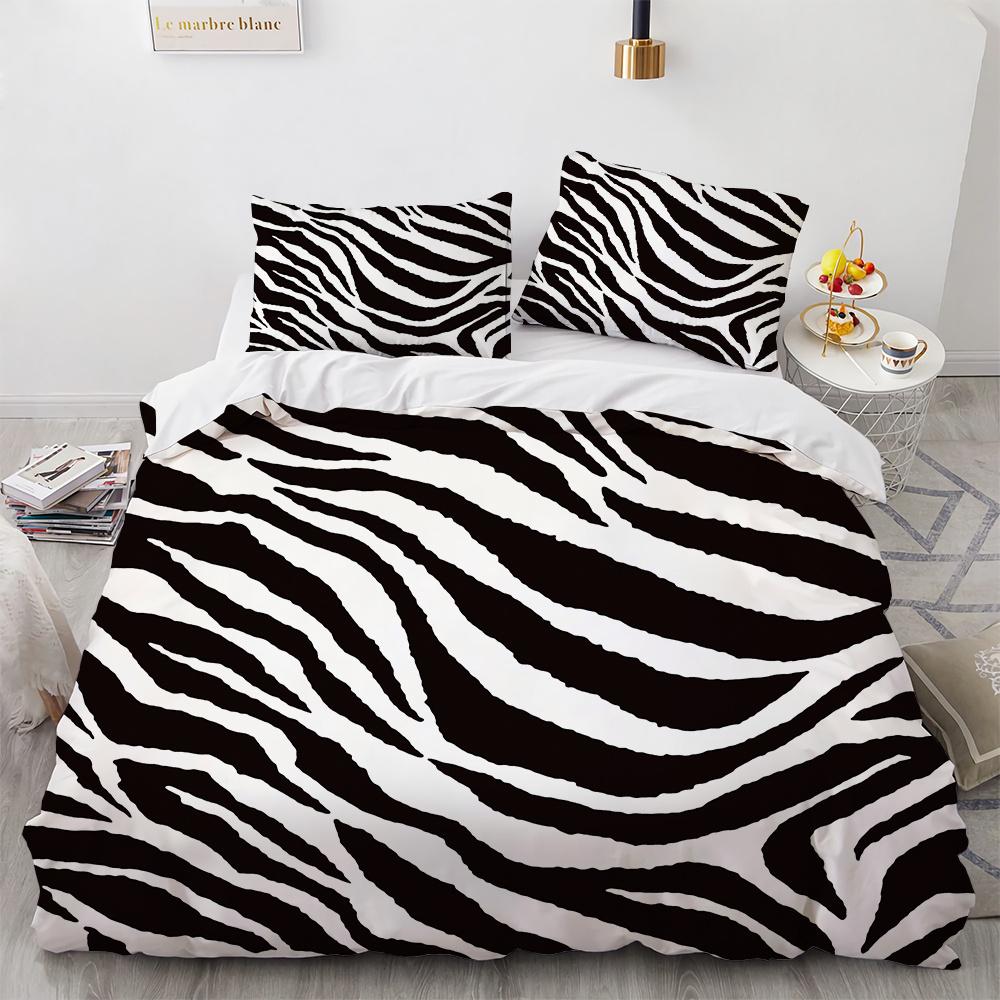 Animals Skin Texture Duvet Cover Set Tiger Snake Leopard 3D Print King Size for Kid Boy Bedding Set Polyester Comforter Cover