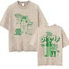 Rolig Debi Tirar Mas Fotos DTMF Vintage Tvättad T-shirt Bad Bunny Album 2026 Merch T-shirts Herr Dam Harajuku Överdimensionerad T-shirt