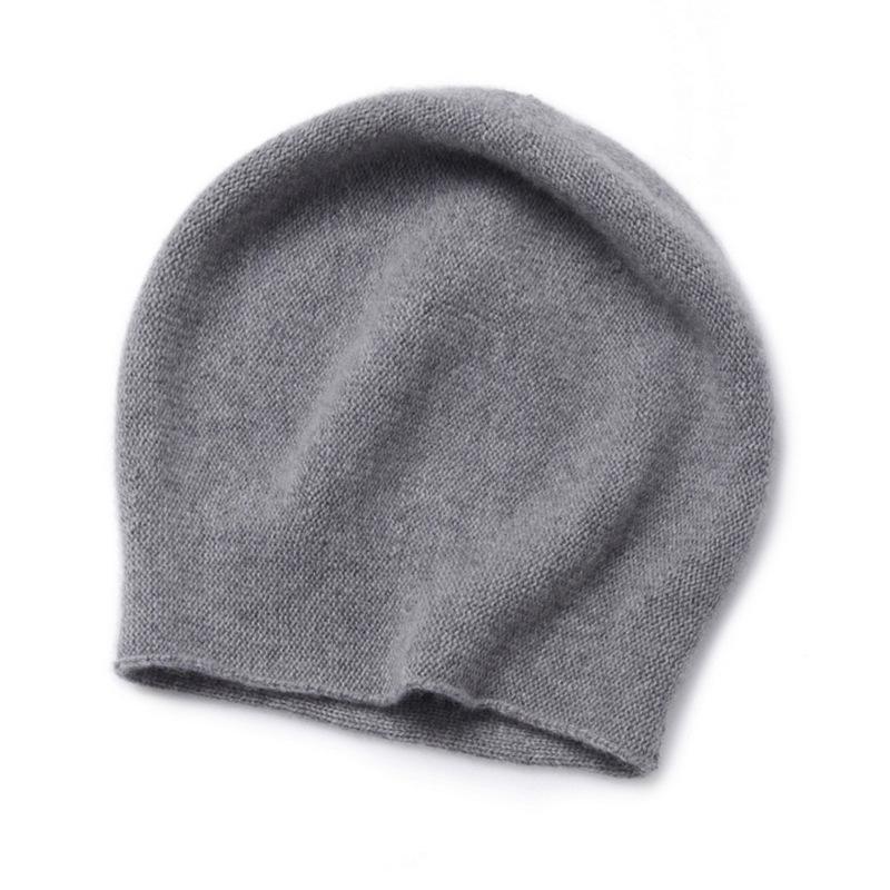 Selected Fine Merino Pure Wool Knitted Hat Fashion Curling Stacking Hat Autumn and Winter Cold Hat Unisex