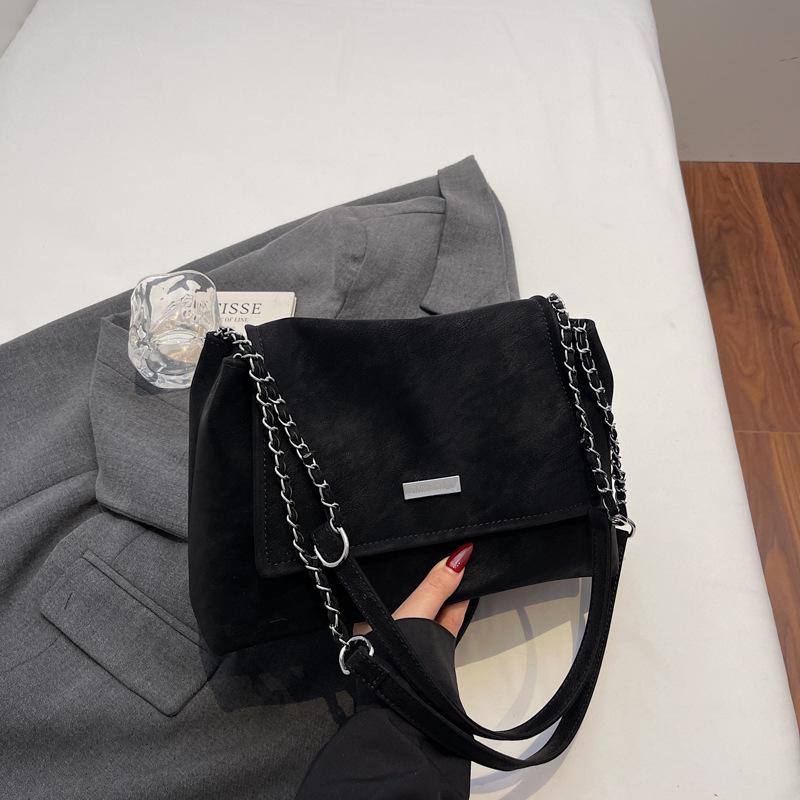 

Модная ретро сумка большой вместимости высокой ценности женская осенняя новая трендовая цепочка сумка-мессенджер на плечо для通勤