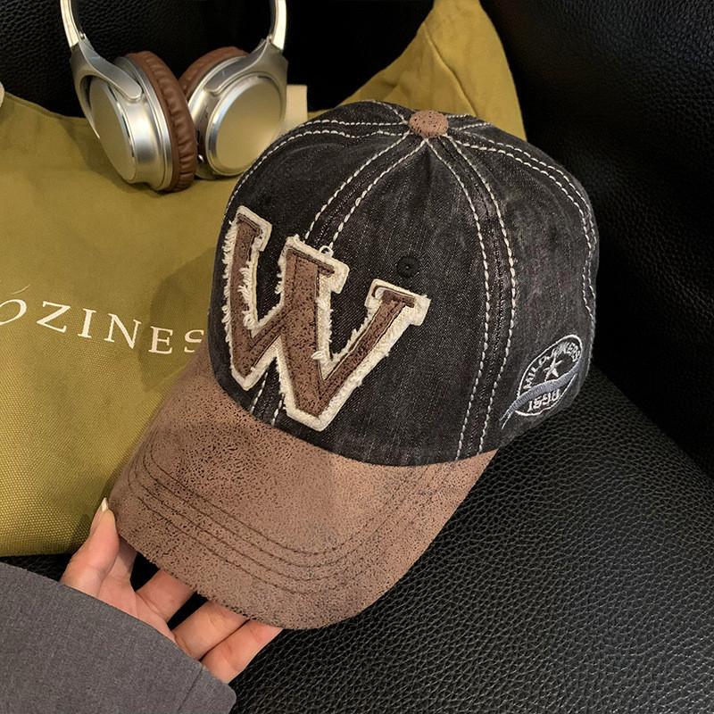 Retro W Embroidered Cap For Women And Men Adjustable Fit Perfect For Spring