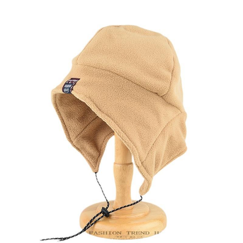 Hut Damen Herbst und Winter Outdoor Verdickt Warm Schüttelkorn Samt Donnerschlag Mütze Herren Reiten Kälteschutz Ohrenklappe Niedlich