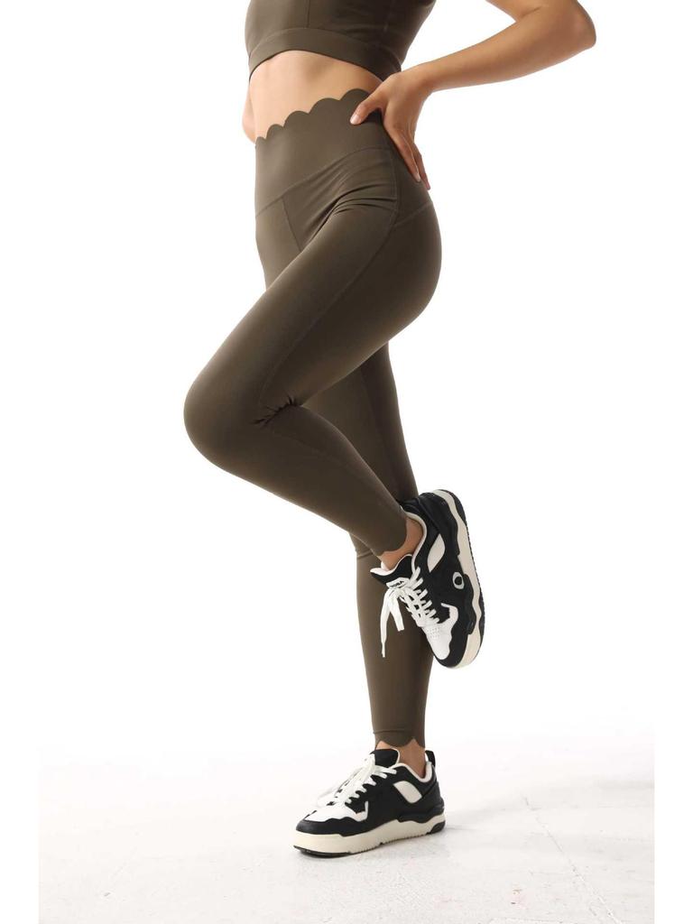 Women’s Yoga Lace Hip-Lifting Slimming Sports Pants for Cycling, Jogging, and Fitness