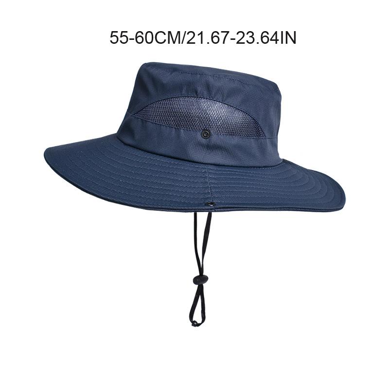Summer Bucket Hat for Men Women Spring Outdoor Sun Hat Mesh Big Brim Folding Fisherman Hats Adult Cap