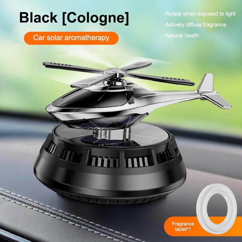 Parfum Hélicoptère Désodorisant Voiture Solaire 1PC Décor Unique Tableau de Bord Intérieur Pour Véhicules Berlines SUV