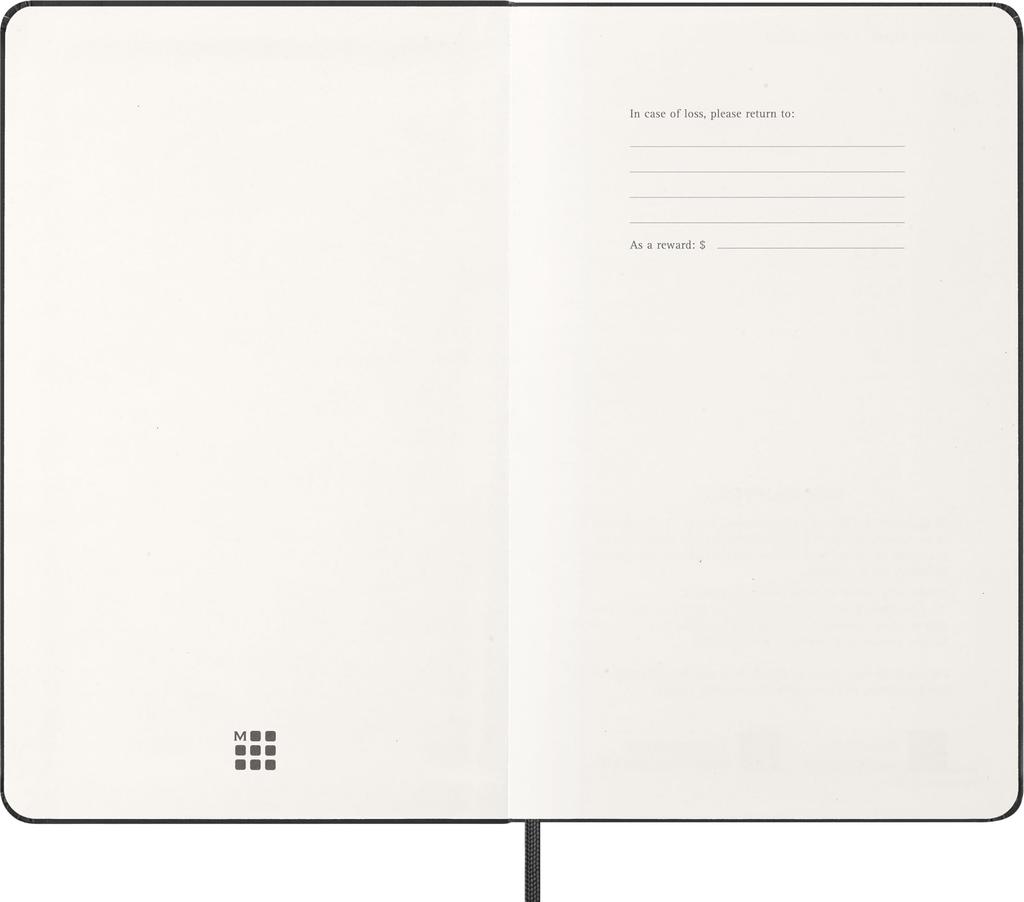 Moleskine 2026 January Weekly Large Size X DHB12WN3Y26 Planner, Start, 12-Month Diary, (13cm 21cm), Hardcover, Black,