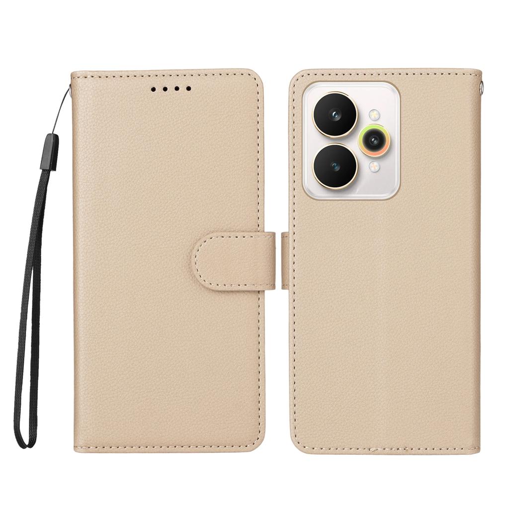 For Realme 15 Pro 5G/Realme 15 5G Case RFID Blocking 3 Card Slots PU Leather Phone Cover with Wrist Strap