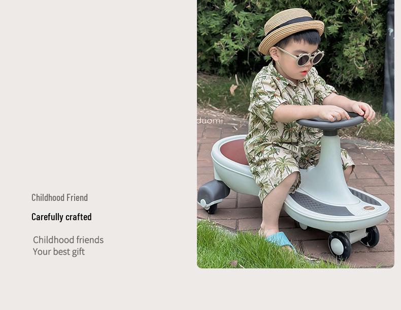 Maiduomi Anti-Rollover Twisting Sliding Car for Ages 1-6: Rocking Toy for Kids and Adults