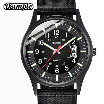 Sports Men's Watch Military Watch Fashion Nylon Strap Watch Quartz Watch Analog Calendar Watch Male Student Watch