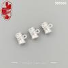 Sterling Silver Bamboo Spacer Beads for DIY Bracelets