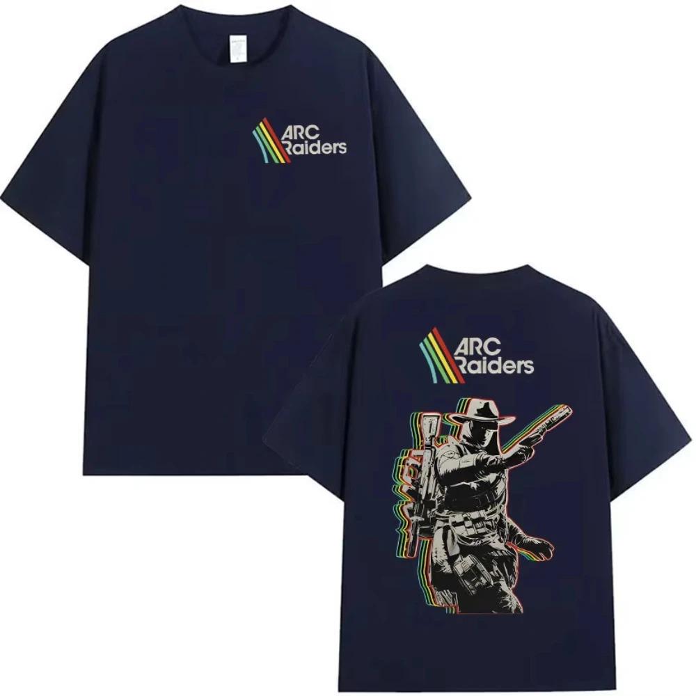2026 Game Arc Raiders Maglietta Grafica Vintage da Uomo Abbigliamento Cosplay T-shirt a Maniche Corte T-shirt di Cotone Oversize Gotica Streetwear