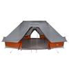 Tipi Tent with Roof Grey and Orange 680 x 430 x 270 cm Taffeta