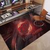 Custom Rug Detroit Red Wings Pattern Print Name Text Soft Non‑Slip Floor Carpet for Home Indoor Decoration