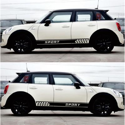 2Pcs Car Auto Graphics Both Side Body Vinyl Decal Sticker Sports Racing Race