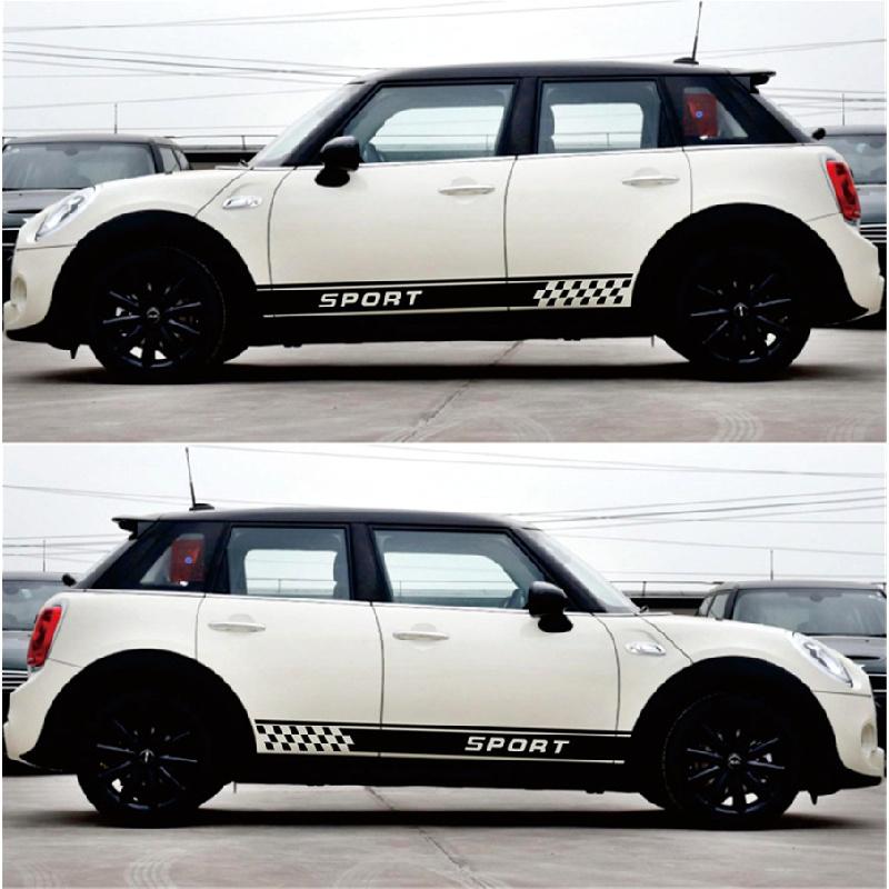 

2Pcs Car Auto Graphics Both Side Body Vinyl Decal Sticker Sports Racing Race