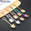 FAIS DU 4/8PCS Aço Inoxidável Pá Colheres Colheres de Chá Criativo Colher de Café Para Sorvete Sobremesa Colher Talheres Conjunto de Talheres
