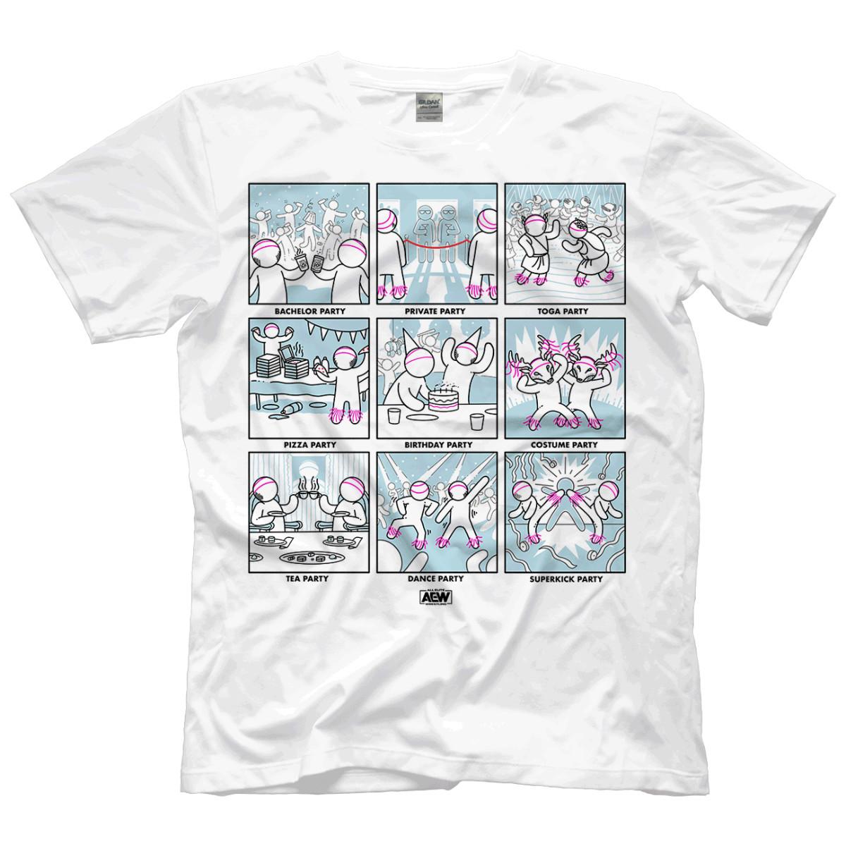 Young Bucks - Do You Like To Party? AEW Official T-Shirt S разноцветный