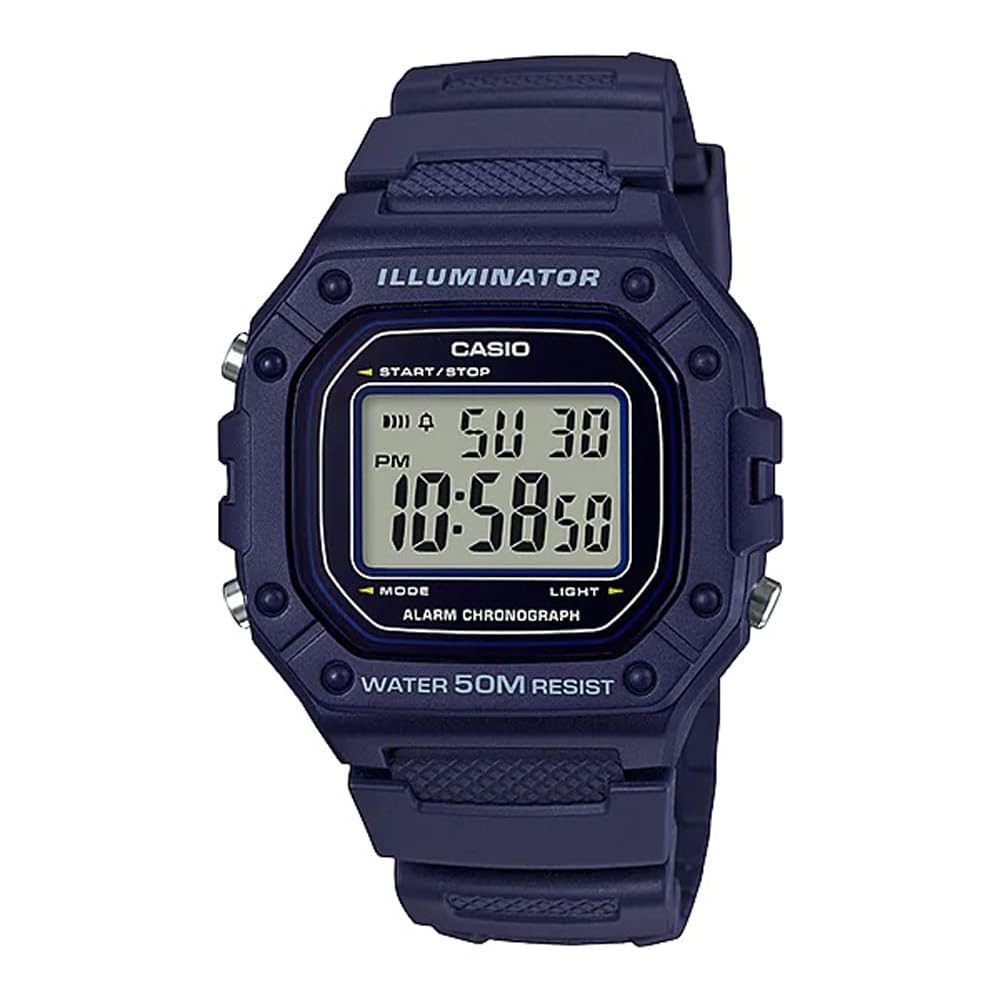 [Casio] CASIO Standard Digital Watch W-218H-2AV Men s & Women s Cheap Casio Navy Overseas Model [Parallel Import]