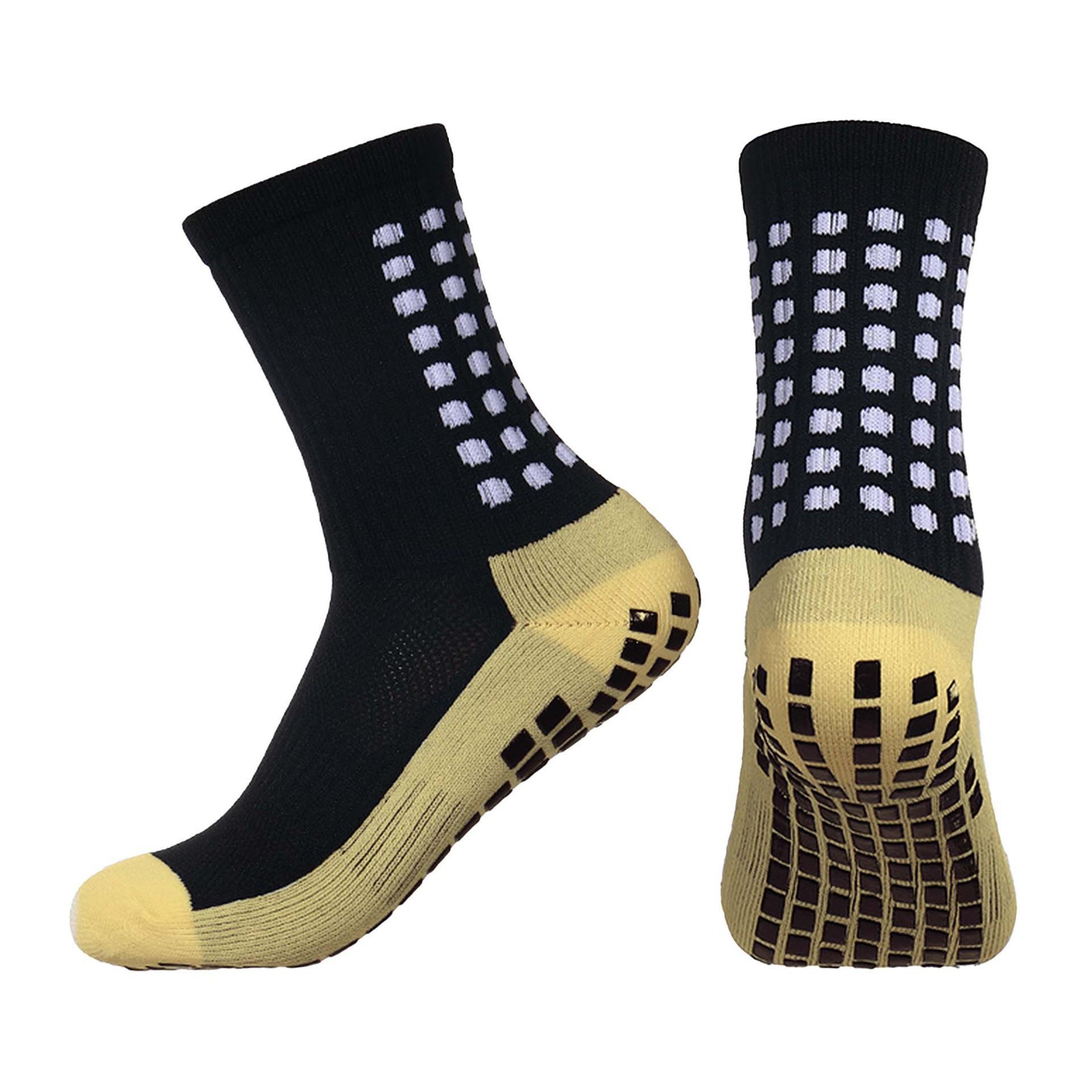 

Anti-Slip Mid-Calf Football Socks with Thick Towel Bottom Anti-slip One Size чорний