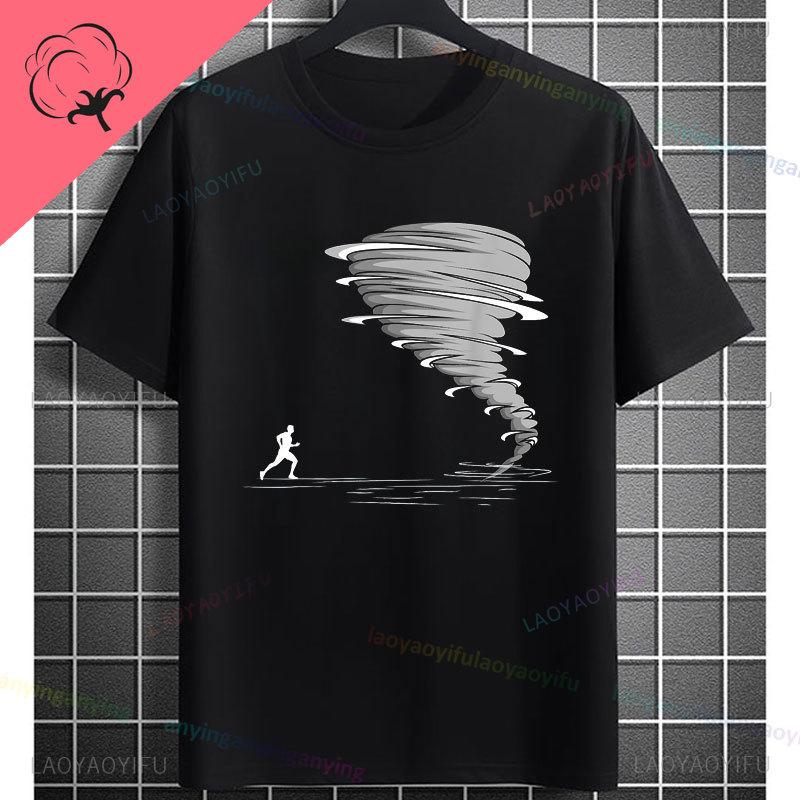 Funny Tornado Graphic Tshirt With Weather Nerd Desgin 100 Cotton Short Sleeve Casual Tshirt For Weather Enthusiasts