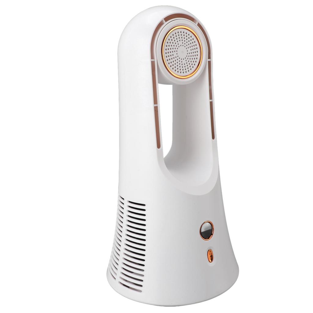 Tischventilator ohne Rotorblätter 6 Geschwindigkeiten Kleiner Tischventilator mit Leistungsanzeige Aroma-Tablette für Zuhause Schlafzimmer