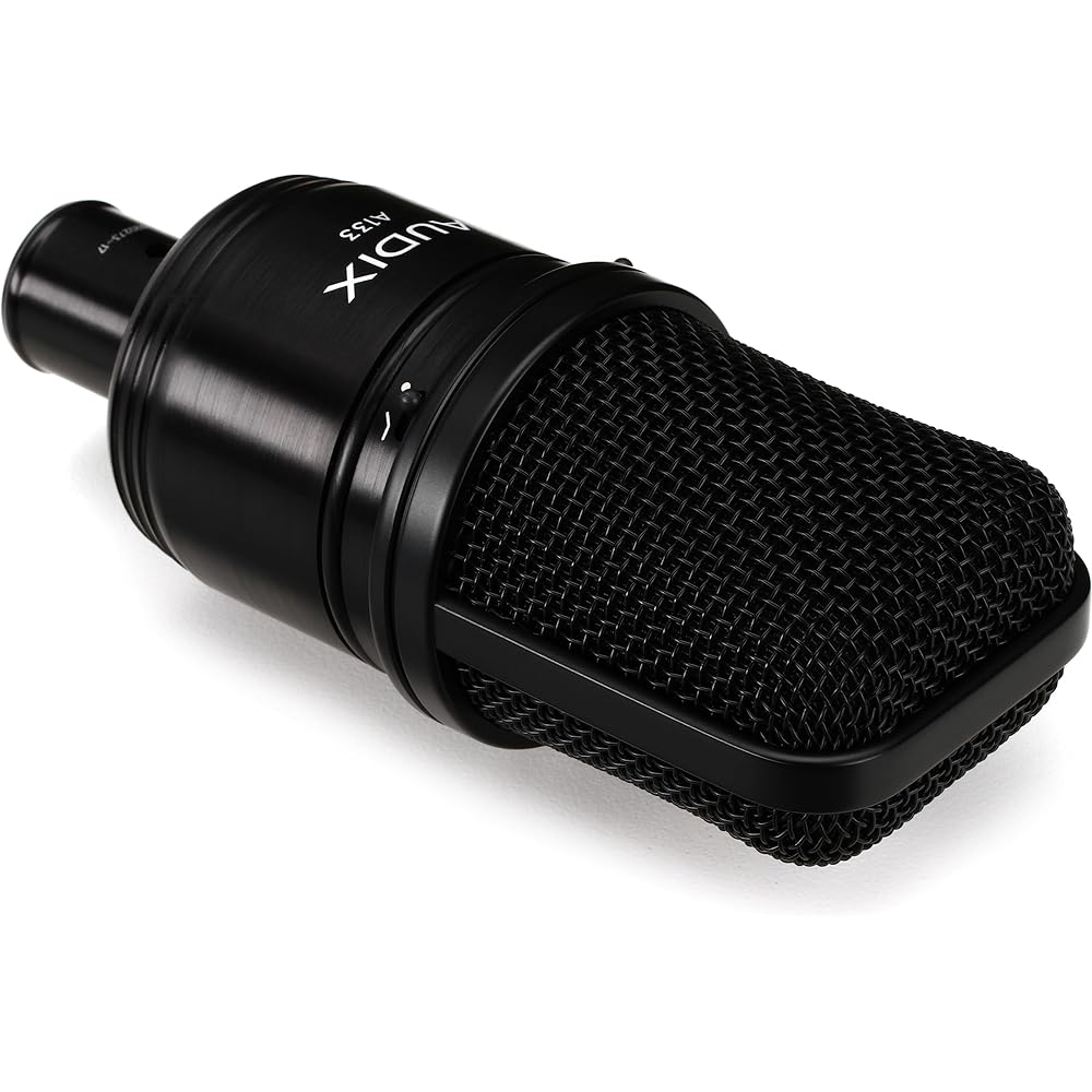 Microfono a Condensatore a Diaframma Largo AUDIX A133 per Registrazione di Strumenti, Amplificatori per Chitarra, Overheads per Batteria e Streaming Video in Studio, con Pad