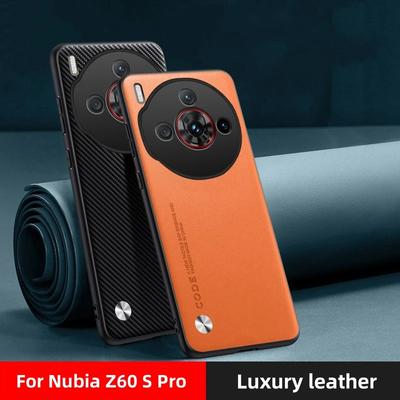 For ZTE Nubia Z70 Ultra Z60s Pro Carbon Fiber PU Leather Hard Cover Case,Matting Anti-Shock Hard Case For Nubia Z60 S Pro Z60SPro