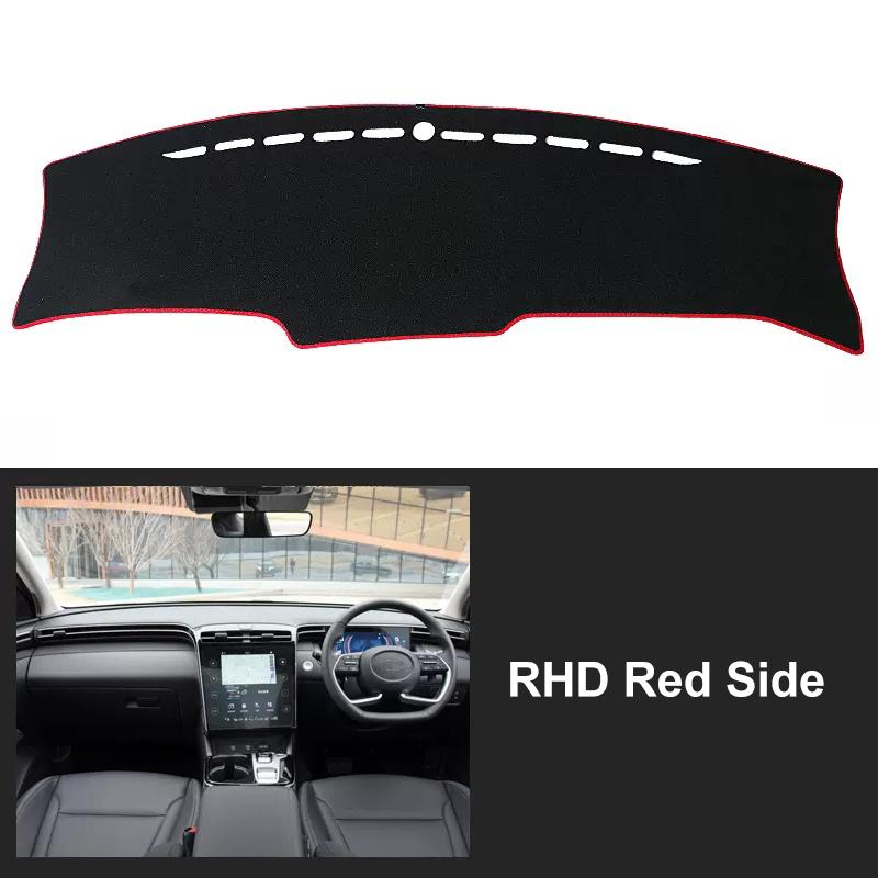 

Car Dashboard Cover Mat Sun Shade Pad Carpets Non-slip LHD RHD For Hyundai Tucson NX4 2024 Hybrid Accessories Red Side RHD