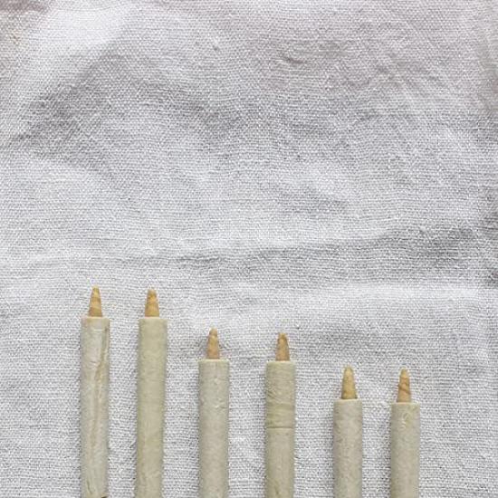 Daiyo Japanese Candles, Wax Candles, 1 Momme, Thick and Short, Pack of 50