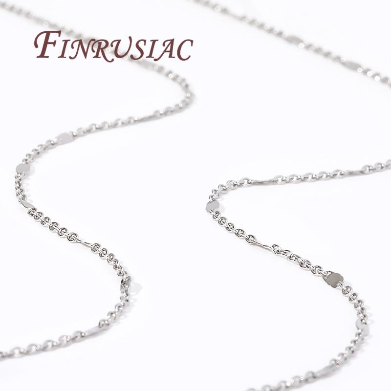 DIY Jewelry Making Chains 14K Gold/Rhodium Plated Sequins Cable Chains Necklace Bracelets Chains,Wholesale Bulk Metal Chains