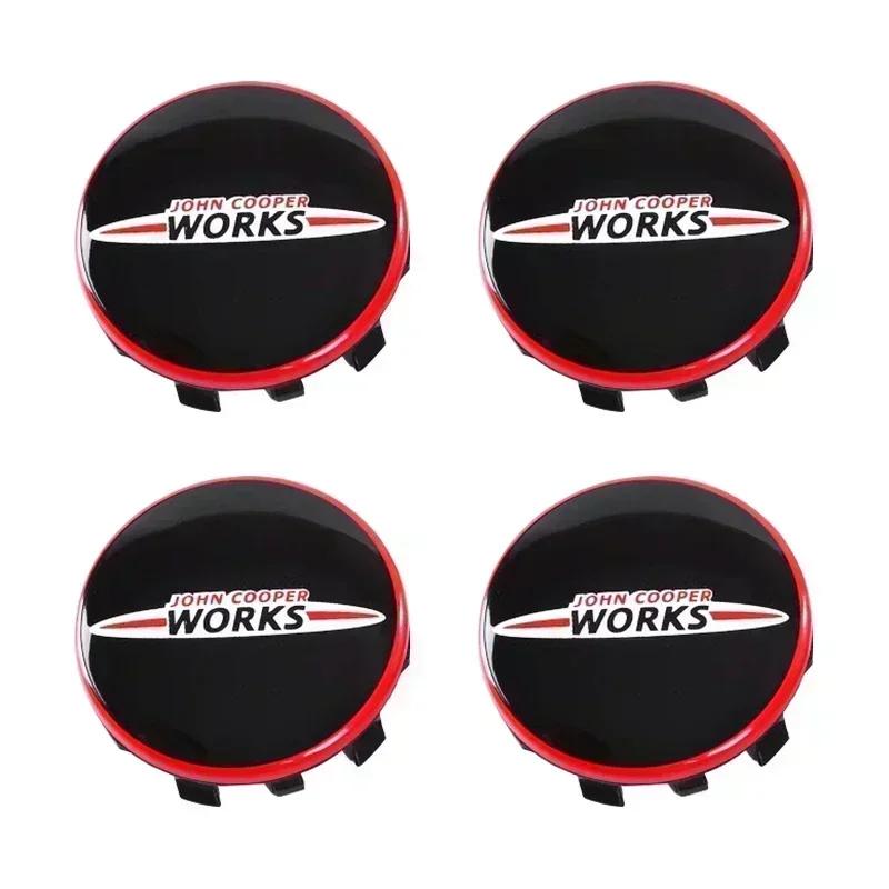 4Pcs 54mm 56mm Car Wheel Center Hub Cap Rim Cover For bmw Mini Cooper S JCW One R56 R60 F54 F55 F56 F60 Clubman Countryman