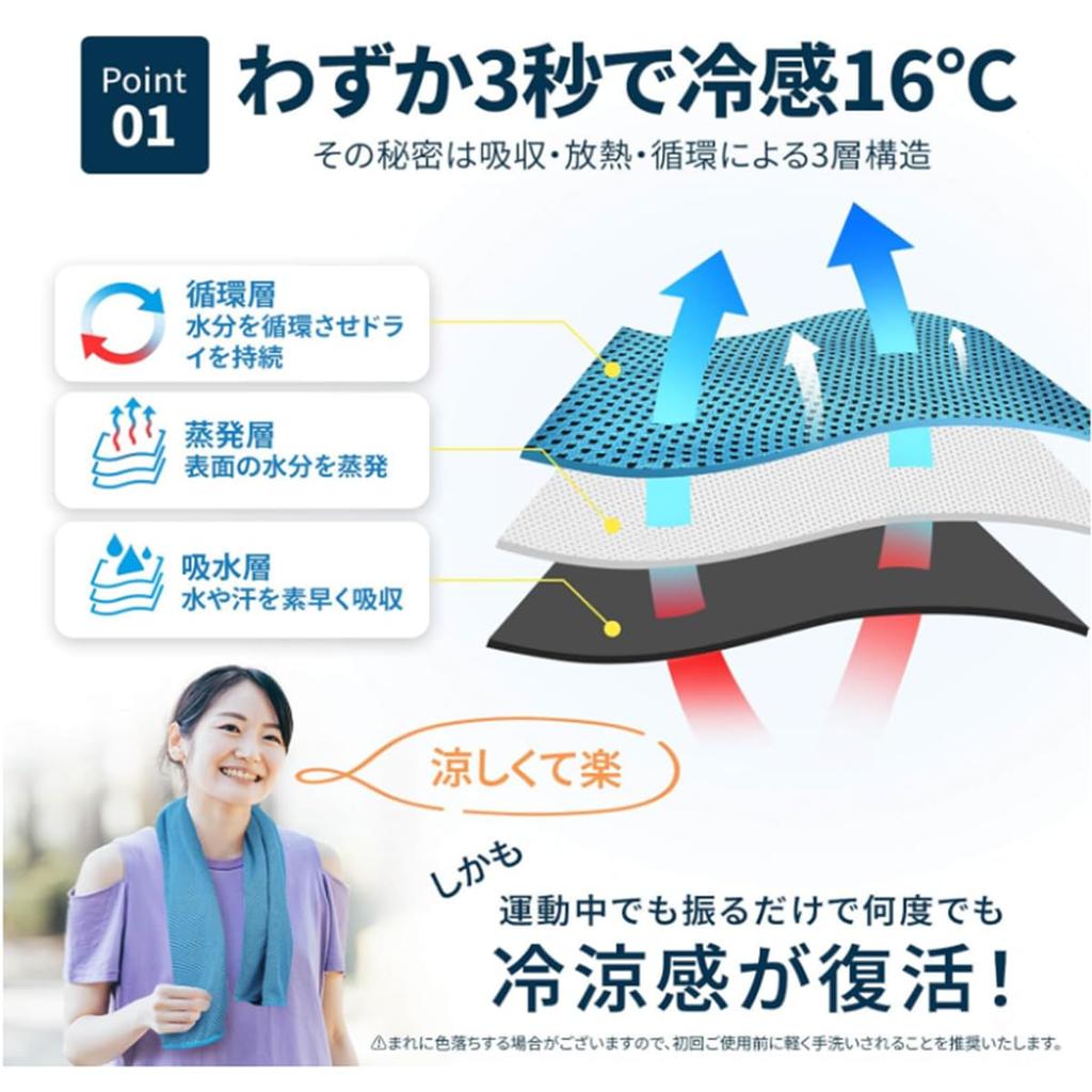 Cooling UV Instant Summer Heat Heatstroke Cooling Absorbent and Suitable for Outdoor Sweat Wiping Towel, Protection, Cooling, Relief, Prevention,