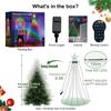Smart WiFi APP Christmas Tree Light 400 LED Music Sync DIY Pattern App Remote Waterproof for Indoor Outdoor Christmas Decoration