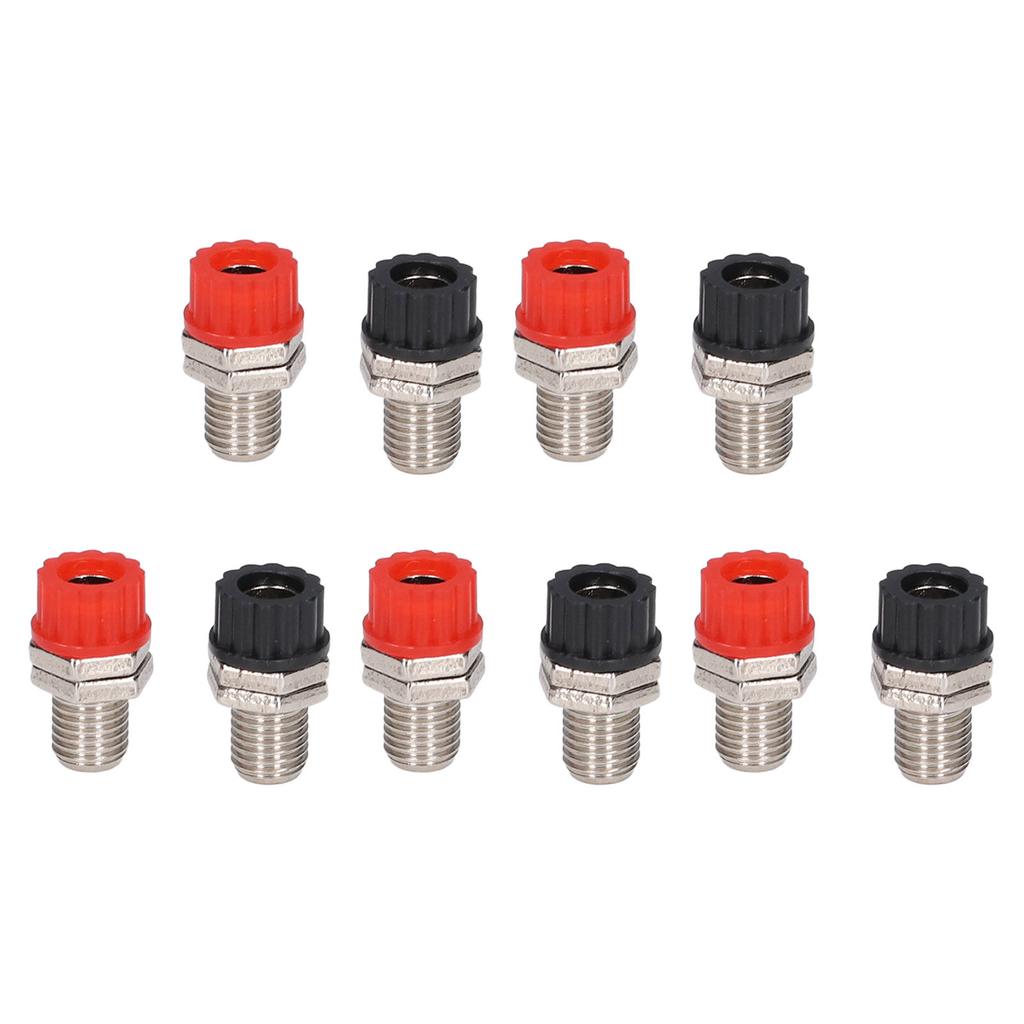 20Set Connector Binding Post Nickel Plated Brass Banana Socket Jack Teaching Instrument Accessories