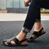 Fashion Summer Sandals Men Leather Classic Hollow Out Roman Sandals 2025 Slipper Outdoor Sneaker Beach Water Trekking Footwear