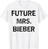 Camiseta Engraçada Futura Sra. Bieber