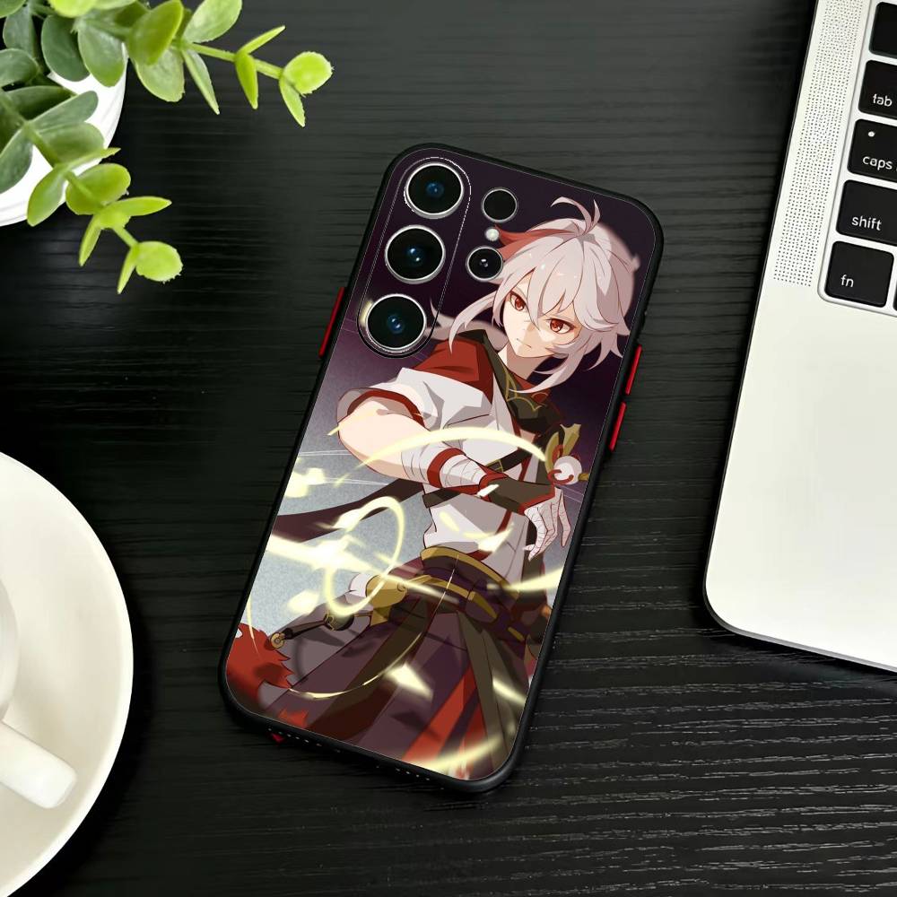 

AGenshin A-Kaedehara Kazuha Phone Case For Samsung S26,S25,S24,S23,S22,S21,S20,Plus,Fe,Lite,Others Black Cover Samsung S24Plus