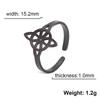 Witch Knot Ring for Women Stainless Steel Adjustable Open Finger Rings New Witchcraft Amulet Jewelry Birthday Gift