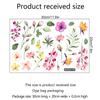 Flowers Wall Stickers DIY Removable Wall Art Watercolor PVC Decorative Decals Nursery Kindergarden
