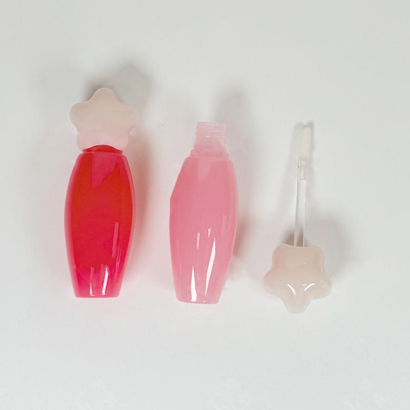 Star-Shaped Lip Gloss Tube Transparent Thick Rod Large Brush Head Empty Bottle Lips Glaze Container Reusable Lipstick Containers