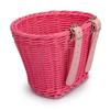 Colorful Woven Rattan Bike Basket for Children's Bicycle - Washable Frame Accessory