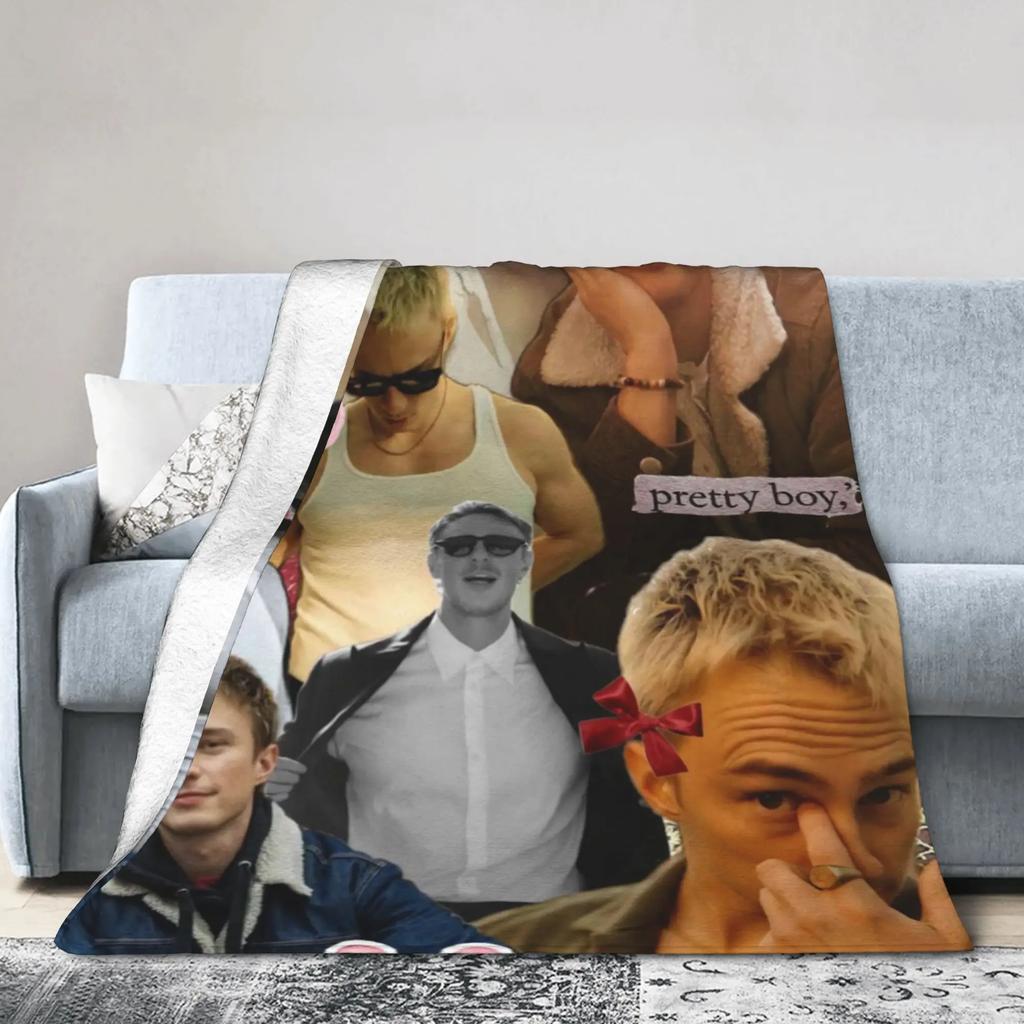 Rafe Cameron Collage Plush Flannel Throw Blanket for Couch Bed  Soft Warm Bedspread Design Quality Gift for Boys Girls