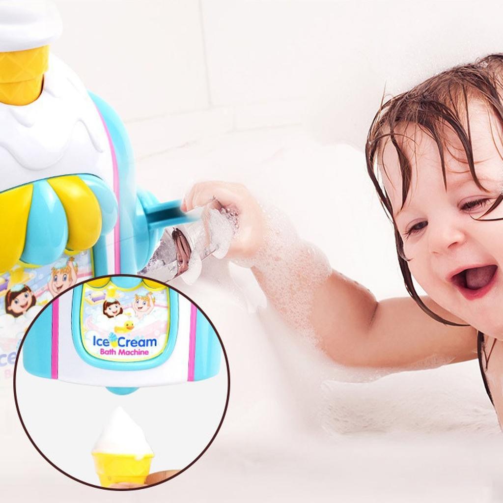 Bubble Bath Machine, Bath Toys For Toddlers, Ice Cream Machine Bubble Machine Bath Toys Bubble Cake Toy Set Water Bath Toys, Toys For Boys And Girls