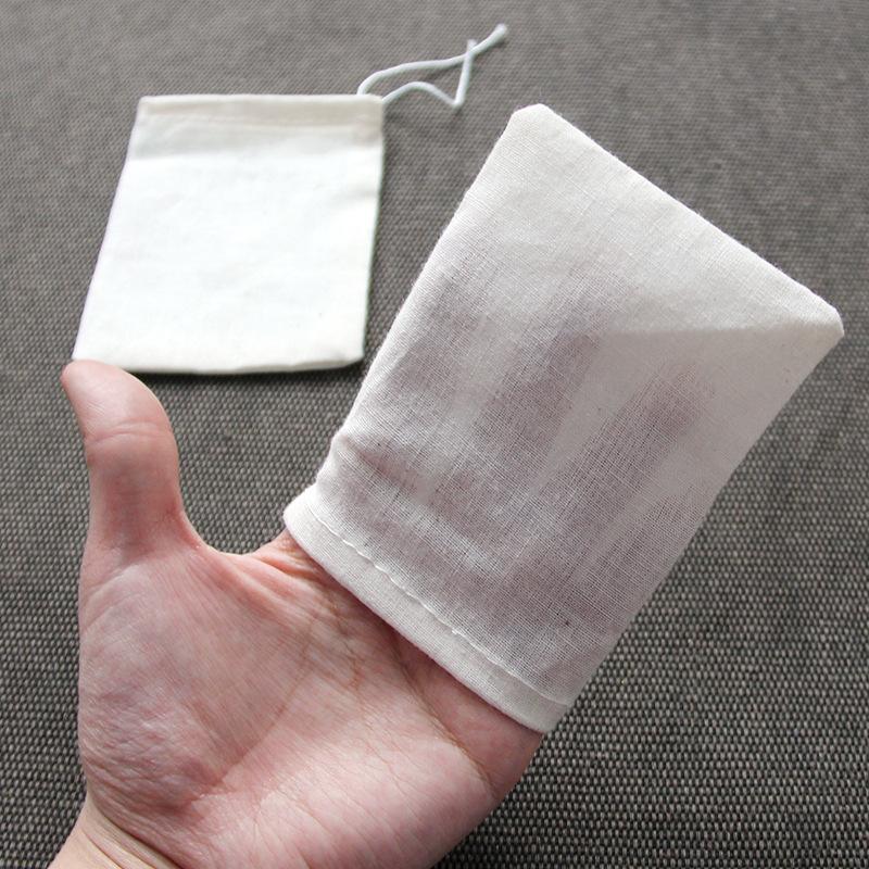 50 Pcs 6x8/8x10/10x15cm Tea Empty Cotton Muslin Bags with Drawstring Multipurpose Mini Sachet Storage Pouches Jewelry Package