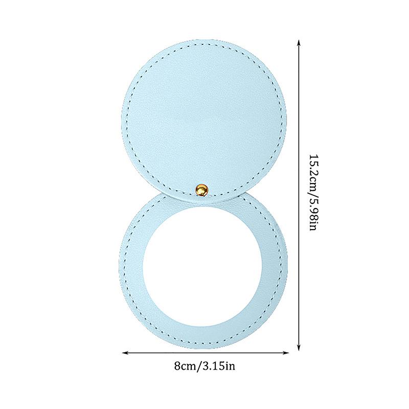 

Компактные зеркала, небьющееся зеркало из нержавеющей стали с чехлом из искусственной кожи, мини-портативное зеркало для макияжа, карман для сумочки и путешествий