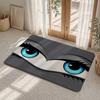 Enchanting Eyes Floor Mat Flannel Rug Non Slip Absorbent Soft Washable For Entryway Hallway Bathroom Kitchen Decor