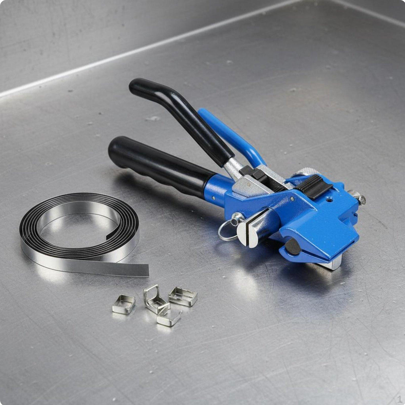 Stainless Steel Banding Tool Heavy Duty Strap Fastening Metal Tensioner for