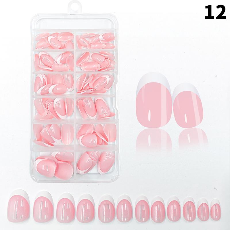 120 buc/cutie Unghii French Press On Nude Roz Mat 12 mărimi Pătrate Extra Lungi Acoperire Completă Gel Moale Vârfuri Unghii False Extensie Unghii