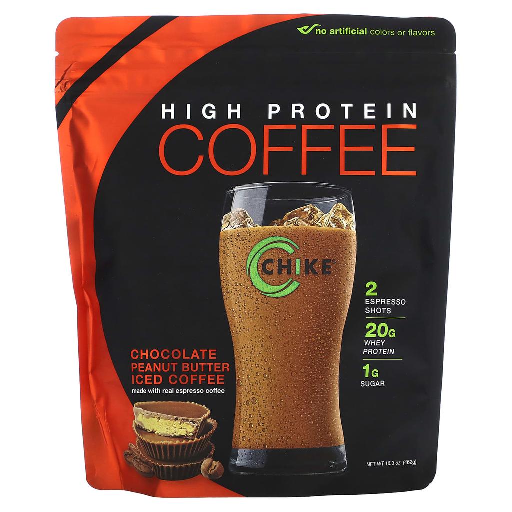 High Protein Iced Coffee, Chocolate Peanut Butter, 462G(16.3Oz)