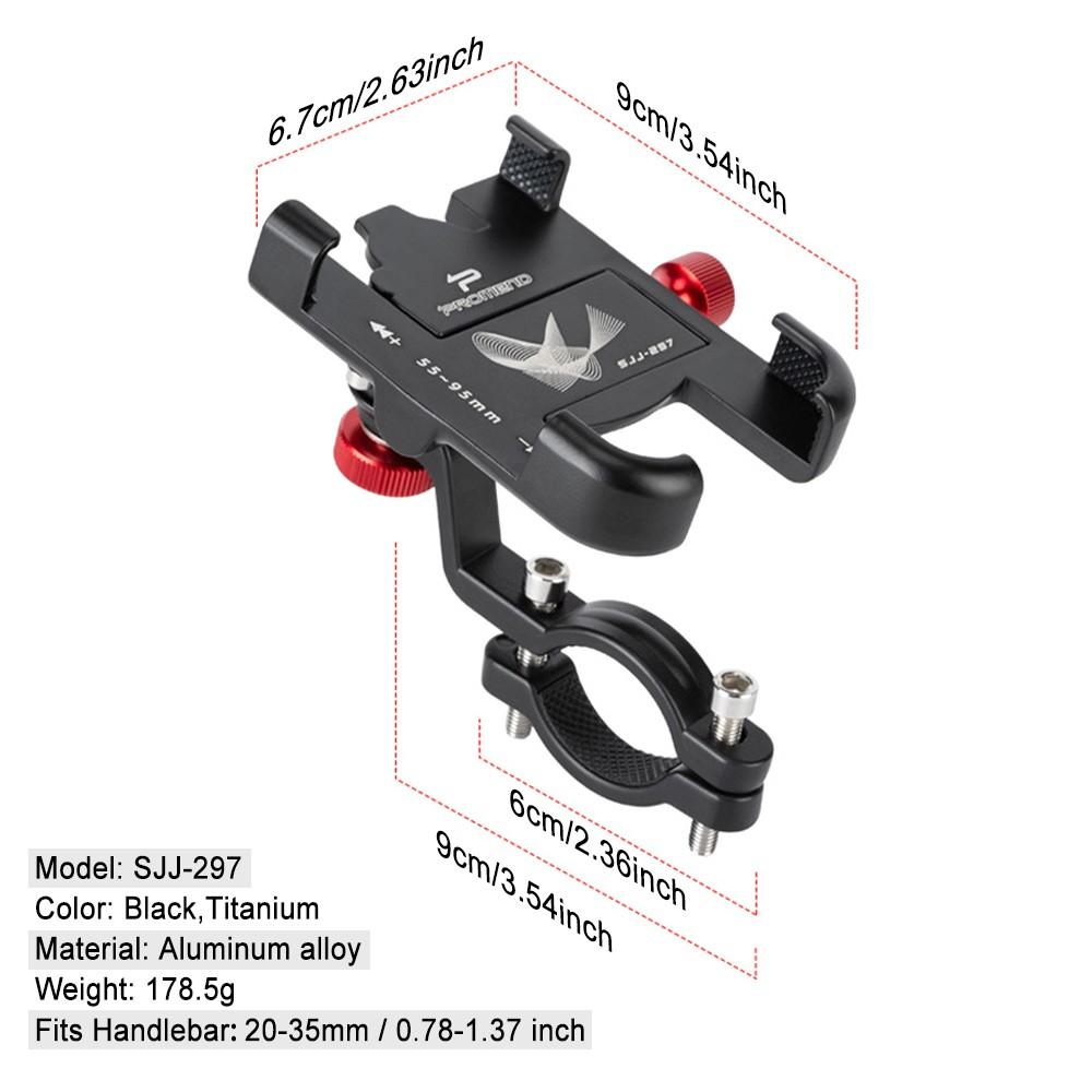 Bicycle Bike Aluminum Alloy Mobile Phone Holder For Handlebar Handle Bar Scooter